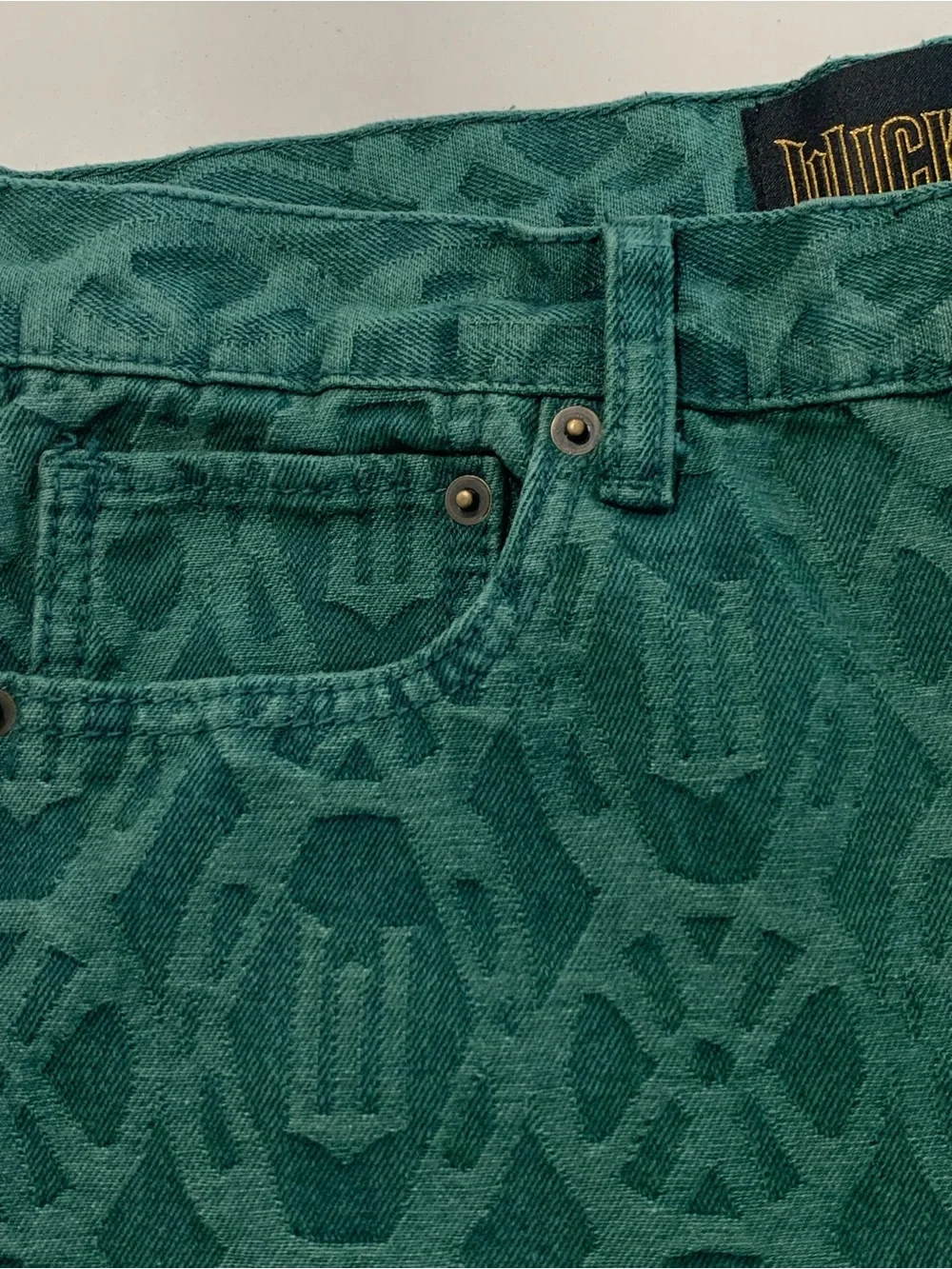 Wicked Movie x Forever 21 Capsule Coll Green Men’s Straight-Leg Jeans Elphaba 30